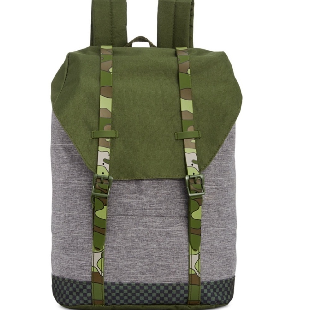 New Unisex Camo green Padded Strap school Backpack Bag nwt